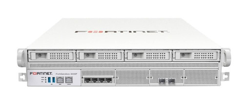 Fortinet FortiSandbox FSA-3000F Network Security/Firewall Appliance - 4 Port - 10/100/1000Base-T 10GBase-X - 10 Gigabit Ethernet - 4 x RJ-45 - 2
