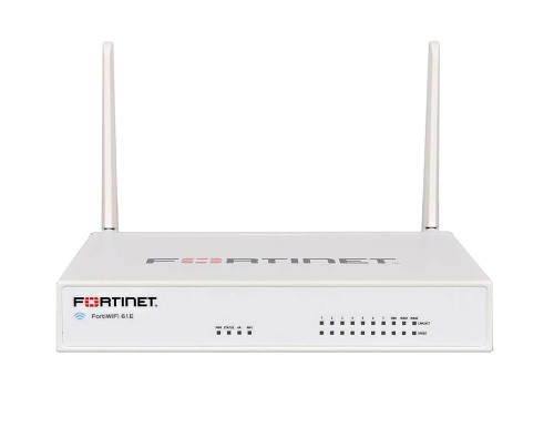 Fortinet FortiWifi FWF-61E Network Security/Firewall Appliance - 10 Port - 1000Base-T - Gigabit Ethernet - Wireless LAN IEEE 802.11ac - AES