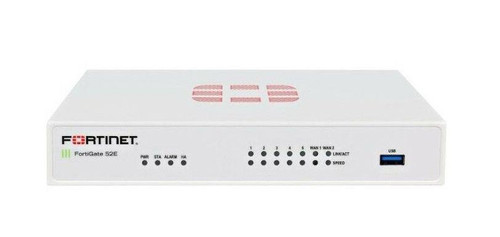 Fortinet FortiGate 52E Network Security/Firewall Appliance - 7 Port - 1000Base-T - Gigabit Ethernet - AES (256-bit) SHA-256 AES (128-bit) - 7 x