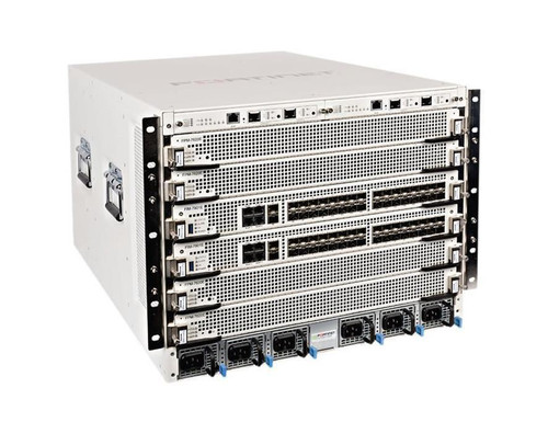 Fortinet FortiGate FG-7060E-8-DC Network Security/Firewall Appliance - AES (256-bit) SHA-1 - 48000 VPN - 6 Total Expansion Slots - 5 Year 24x7