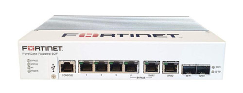 Fortinet FortiGate Rugged FGR-60F Network Security/Firewall Appliance - 6 Port - 10/100/1000Base-T 1000Base-X - Gigabit Ethernet - AES (256-bit)