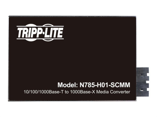 Tripp Lite N785-H01-SCMM Media Converter - 1 x Network (RJ-45) - 1 x SC Ports - DuplexSC Port - Multi-mode - Gigabit Ethernet - 10/100/1000Base-T