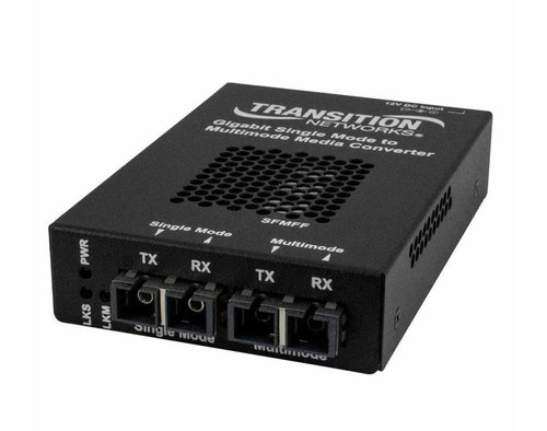 Transition Networks Sm To Mm (Sc Sm) 1510/1590 80Km Media Converter W/La Ps