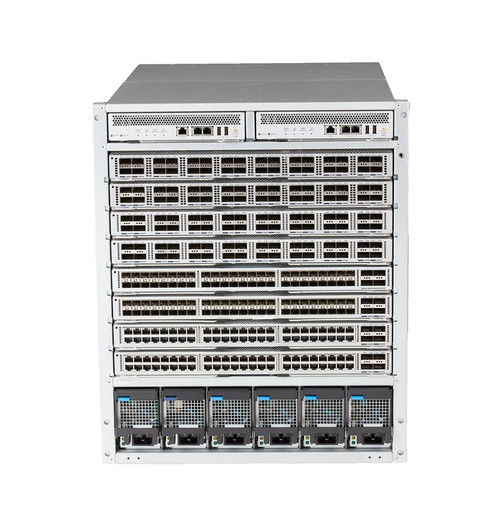 HP Arista 7308X Chassis Bundle Includes 7308 Chassis 4x3kW Titanium PS 4xFabrics/fans 1x Supervisor & SSD (F-R)