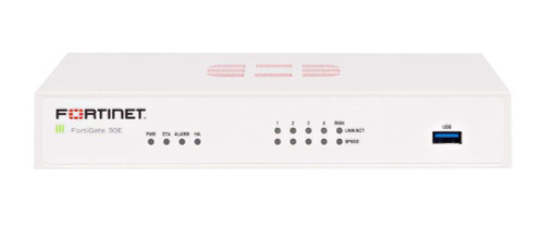 Fortinet FortiGate 30E Network Security/Firewall Appliance - 5 Port - 1000Base-T - Gigabit Ethernet - AES (256-bit) SHA-256 - 5 x RJ-45 - Desktop