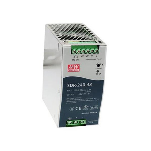 Mean Well 240-Watts 5A DIN-Rail 48VDC Industrial Power Supply
