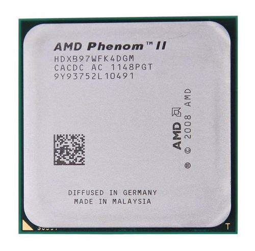 AMD Phenom II X4 B97 Quad-Core 3.20GHz 6MB Cache Socket micro-PGA 938-pin Processor