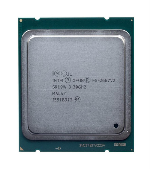 Dell 3.30GHz 8.00GT/s QPI 25MB L3 Cache Socket FCLGA2011 Intel Xeon E5-2667 v2 8 Core Processor Upgrade