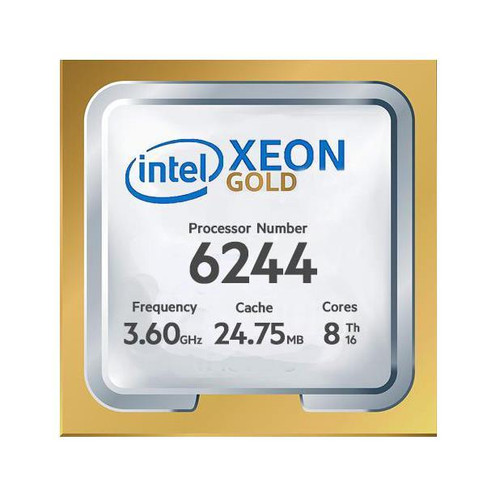 HP 3.60GHz 25MB Cache Socket FCLGA3647 Intel Xeon Gold 6244 8-Core Processor Upgrade