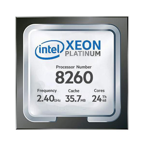 Dell CPU Kit Intel Xeon Platinum 24 Core Processor 8260 2.40GHz 35.75mb Cache Tdp 165w Fclga3647 For Dell Precision 7820 Tower Workstation ( T7820 )