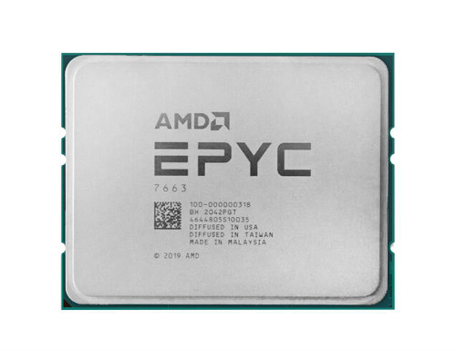 AMD EPYC 7663 56-Core 2.00GHz 256MB L3 Cache Socket SP3 Processor