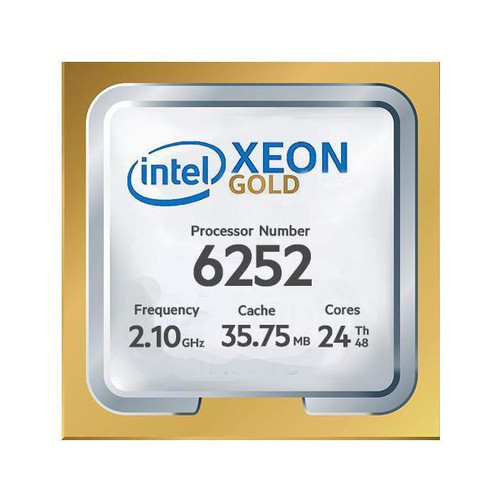 Dell CPU Kit Intel Xeon Gold 24 Core Processor 6252 2.10GHz 35.75mb Cache Tdp 150w Fclga3647 For Dell Precision 7820 Tower Workstation ( T7820 ) (