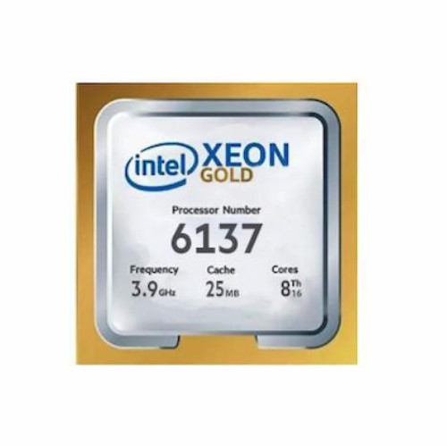 Dell 3.90GHz 25MB L3 Cache Socket FCLGA3647 Intel Xeon Gold 6137 8-Core Processor Upgrade