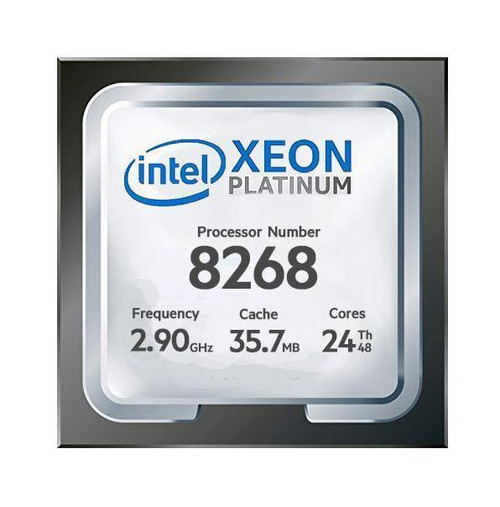 Dell CPU Kit Intel Xeon Platinum 24 Core Processor 8268 2.90GHz 35.75mb Cache Tdp 205w Fclga3647 For Dell Precision 7920 Tower
