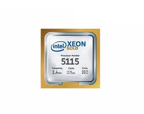 HPE 2.40GHz 10.40GT/s UPI 13.75MB L3 Cache Intel Xeon Gold 5115 10-Core Processor Upgrade