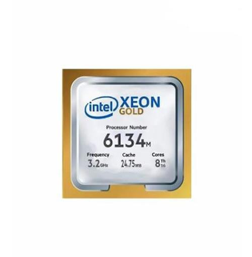 Dell 3.20GHz 10.40GT/s UPI 24.75MB L3 Cache Socket LGA3647 Intel Xeon Gold 6134M 8-Core Processor Upgrade