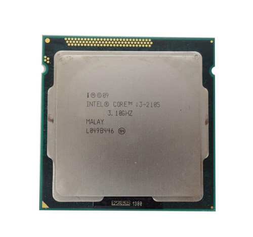 Dell 3.10GHz 5.00GT/s DMI 3MB L3 Cache Intel Core i3-2105 Dual-Core Processor Upgrade