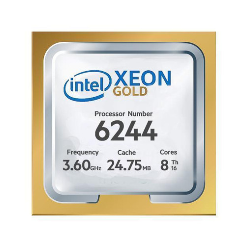 Dell 3.60GHz 25MB Cache Socket FCLGA3647 Intel Xeon Gold 6244 8-Core Processor Upgrade