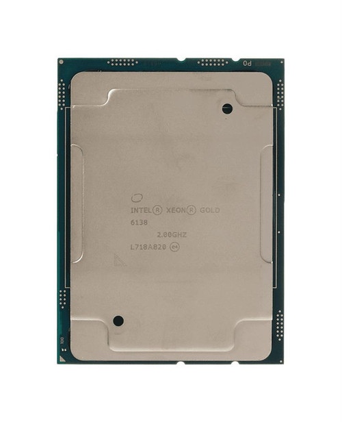 Dell 2.00GHz 10.40GT/s UPI 27.5MB L3 Cache Socket LGA3647 Intel Xeon Gold 6138 20-Core Processor Upgrade