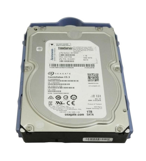 0C19502-01 Lenovo 1TB 7200RPM SATA 6Gbps Hot Swap 64MB Cache 3.5-inch Internal Hard Drive for ThinkServer TS140 and TS440