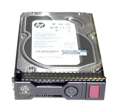 658084-002-SC HP 1TB 7200RPM SATA 6Gbps 3.5-inch Internal Hard Drive with Smart Carrier for G8 and G9 Server Systems