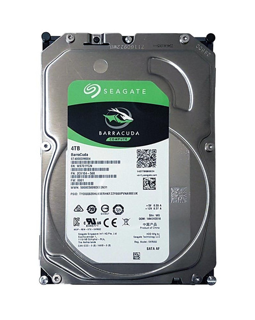 ST4000DM004 Seagate Barracuda 4TB 7200RPM SATA 6Gbps 64MB Cache 3.5-inch Internal Hard Drive