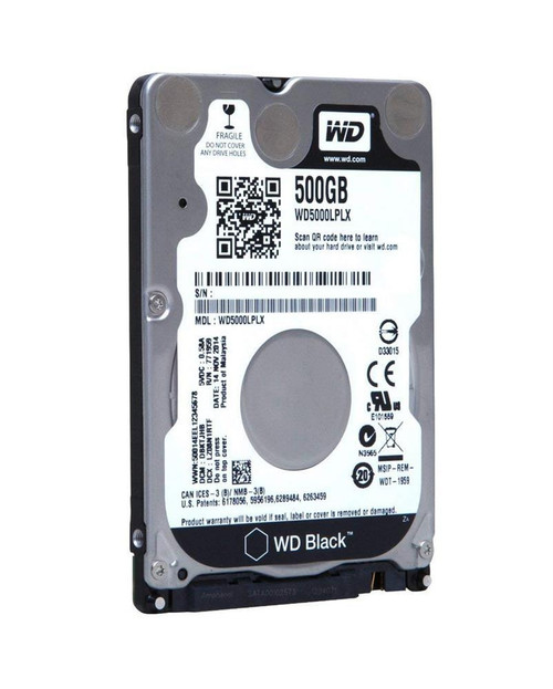WD5000LPLX Western Digital Black 500GB 7200RPM SATA 6Gbps 32MB Cache 2.5-inch Drive
