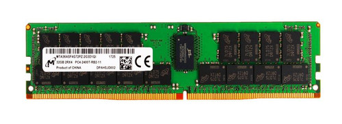 MTA36ASF4G72PZ-2G3D1QI Micron 32GB PC4-19200 DDR4-2400MHz Registered ECC CL17 288-Pin DIMM 1.2V Dual Rank Memory Module