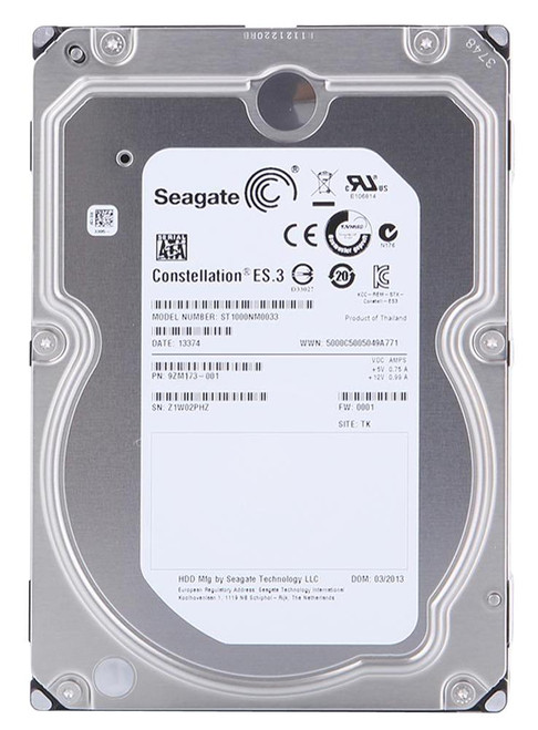 ST1000NM0033 Seagate Constellation ES.3 1TB 7200RPM SATA 6Gbps 128MB Cache (512n) 3.5-inch Internal Hard Drive