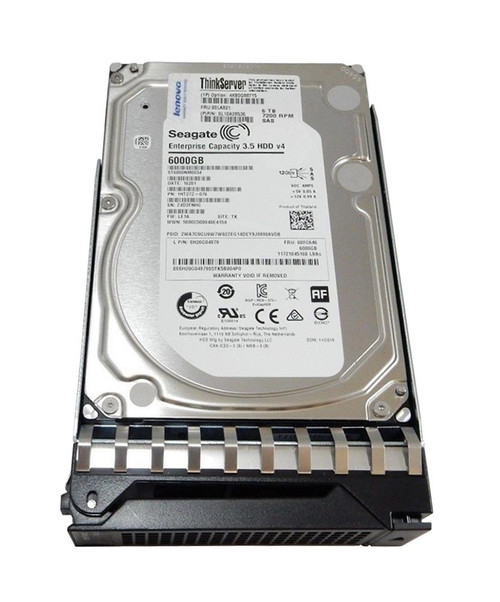 4XB0G88715-US-06 Lenovo 6TB 7200RPM SAS 12Gbps Hot Swap 128MB