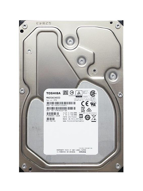 MN05ACA800 Toshiba NAS HDD 8TB 7200RPM SATA 6Gbps 128MB Cache (512e) 3.5-inch Internal Hard Drive