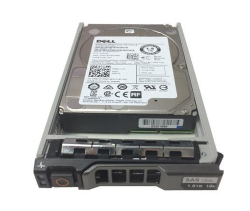 400-AJGP Dell 1.8TB 10000RPM SAS 12Gbps Hot Swap 2.5-inch Internal Hard Drive with Tray