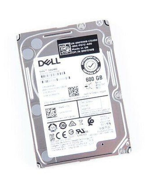 0NFDW8 Dell 600GB 10000RPM SAS 12Gbps 2.5-inch Internal Hard Drive