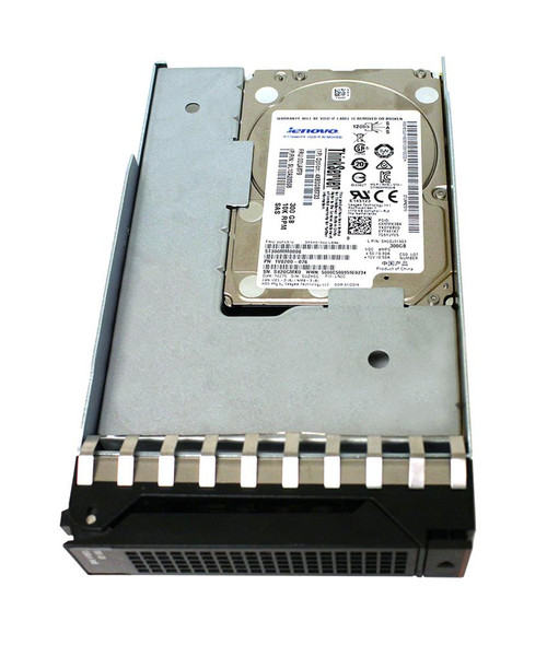 4XB0G88733 Lenovo 300GB 10000RPM SAS 12Gbps Hot Swap 128MB Cache 2.5-inch Internal Hard Drive with 3.5-inch Tray for ThinkServer Gen5