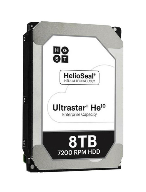 1EX0304 HGST Hitachi Ultrastar He10 8TB 7200RPM SAS 12Gbps 256MB Cache (SE / 512e) 3.5-inch Internal Hard Drive with Carrier (12-Pack) for 4U60 G2 Storage