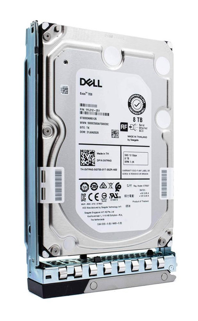 V7RN3 Dell 8TB 7200RPM SAS 12Gbps 256MB Cache (FIPS TCG / 512e) 3.5-inch Internal Hard Drive
