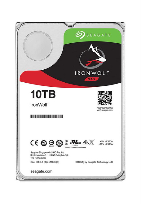 ST10000VNZ004 Seagate IronWolf 10TB 7200RPM SATA 6Gbps 256MB Cache 3.5-inch Internal Hard Drive