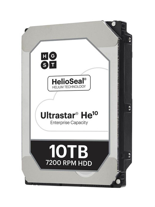 1EX0182 HGST Hitachi Ultrastar He10 10TB 7200RPM SAS 12Gbps 256MB Cache (SE / 512e) 3.5-inch Internal Hard Drive with Carrier (12-Pack) for Storage