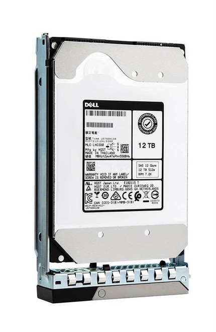 NFWH2 Dell 12TB 7200RPM SAS 12Gbps 512e 3.5-inch Internal Hard Drive