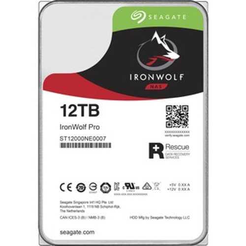 ST12000NE0007-20PK Seagate IronWolf Pro 12TB 7200RPM SATA 6Gbps 256MB Cache (512e) 3.5-inch Internal Hard Drive (20-Pack)