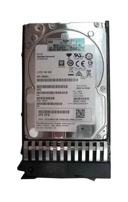 R0P87AR HPE 14.4TB (6 x 2.4TB) 10000RPM SAS 12Gbps 2.5-inch Internal Hard Drive for MSA