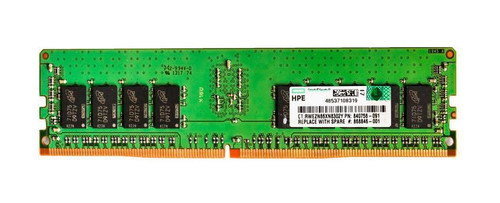 840756-091U HPE 16GB PC4-21300 DDR4-2666MHz ECC Registered CL19 288-Pin DIMM Memory Module
