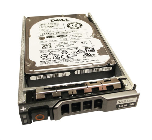 6R3CR Dell 1.8TB 10000RPM SAS 12Gbps Hot Swap (4Kn) 2.5-inch Internal Hard Drive with Hybrid Carrier