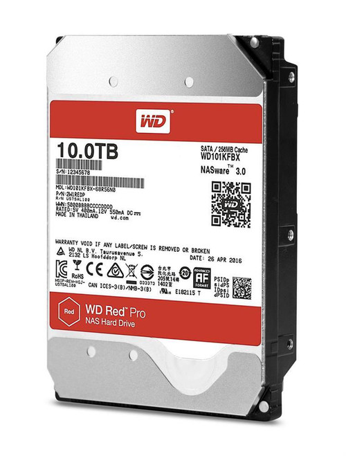 WD100EFAX-20PK Western Digital Red NAS 10TB 5400RPM SATA 6Gbps 256MB Cache 3.5-inch Internal Hard Drive (20-Pack)