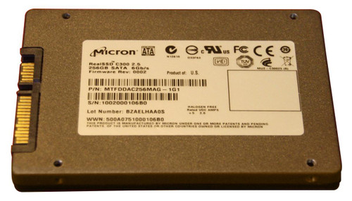 MTFDDAC256MAG-1G1 Micron RealSSD C300 MLC SATA 6Gbps Internal State Drive (SSD)