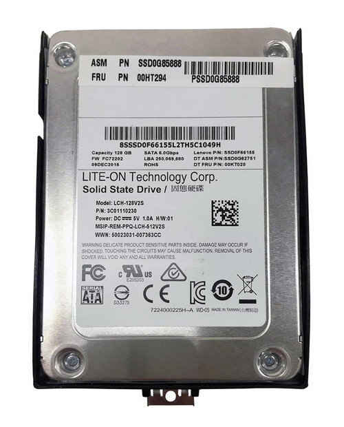 00HT294 Lenovo 128GB MLC SATA 6Gbps 2.5-inch Internal Solid State Drive (SSD)