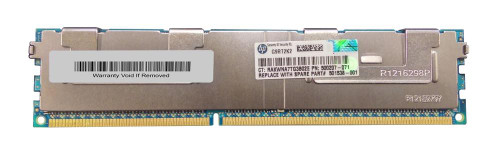 500207-071 HP 16GB PC3-8500 DDR3-1066MHz ECC Registered CL7 240-Pin DIMM Quad Rank Memory Module