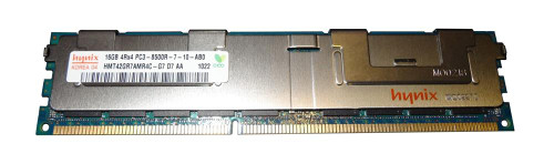 HMT42GR7AMR4C-G7D7-AA Hynix 16GB PC3-8500 DDR3-1066MHz ECC Registered CL7 240-Pin DIMM Quad Rank Memory Module