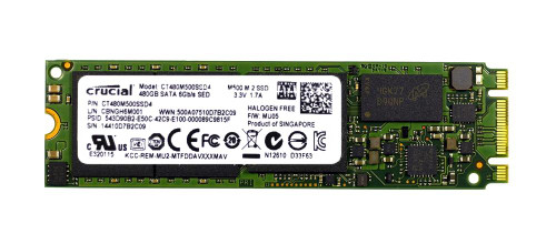 CT480M500SS4 Crucial M500 Series 480GB MLC SATA 6Gbps M.2 2280 Internal Solid State Drive (SSD)