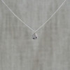 Silver Mini Droplet Necklace
